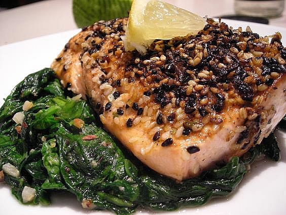 Image result for Sesame seared salmon