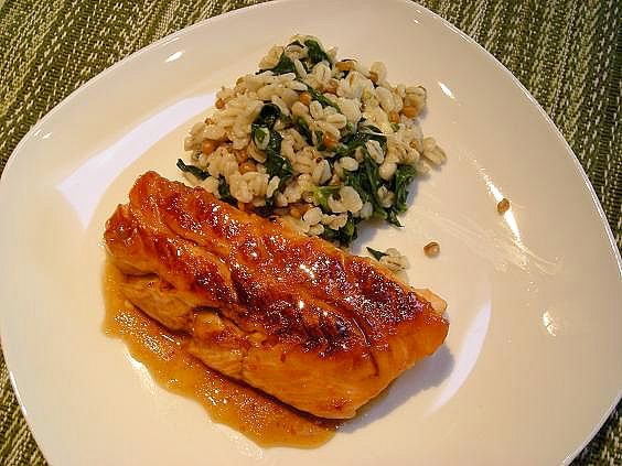 maple glazed salmon 004