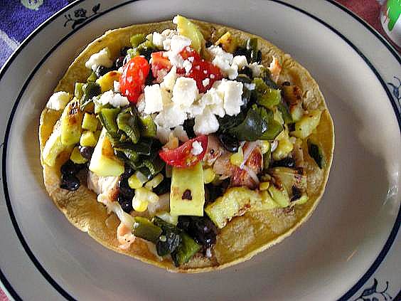 poblano chile tostada 010